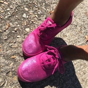 Glitter pink keds